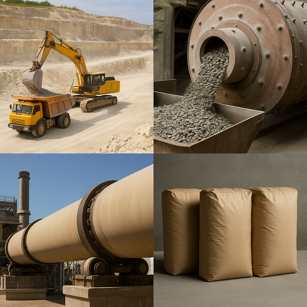 کارخانه سیمان چگونه کار می‌کند؟ | مراحل تولید سیمان در کارخانه